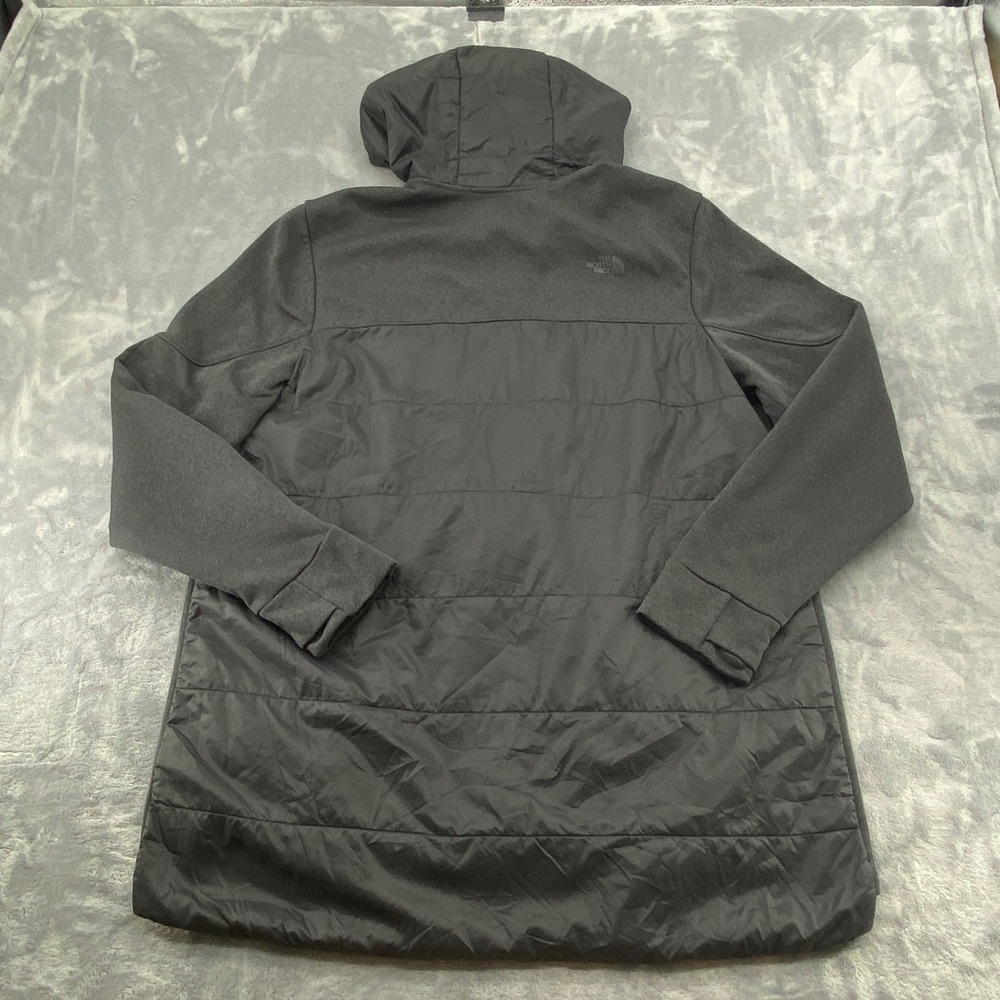 The North Face Womens XL Motivation Hybrid Long Jacket Hooded Grey**FLAW - Picture 3 of 12